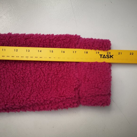 The Original Muk Luks Ladies Size Large Hot Pink Faux Sherpa Sweat Shirt - Picture 9 of 10